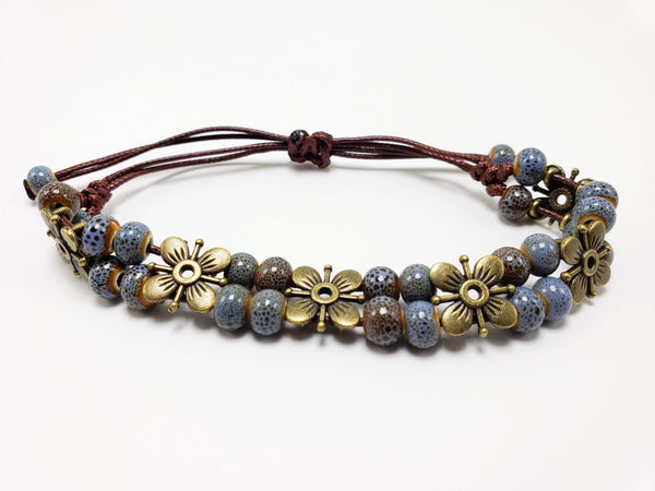 Flora Bracelet Bracelets Teshuah Tea Company Blue