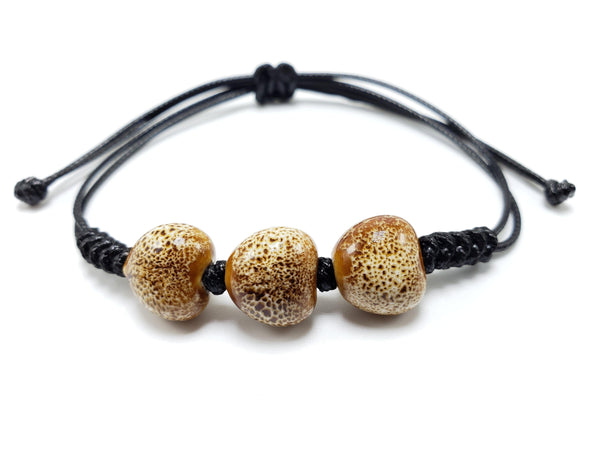 Heart of Gold Bracelet Bracelets Teshuah Tea Company Tan