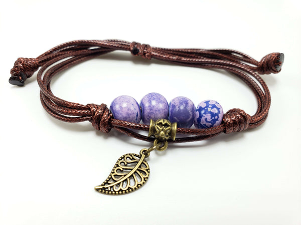 Life Divine Bracelet Bracelets Teshuah Tea Company Purple