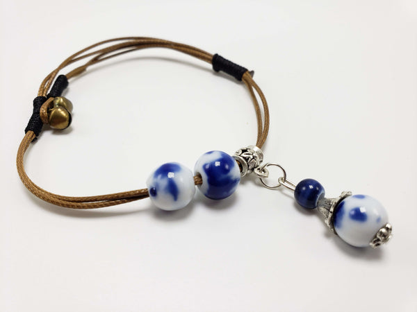 Single Charm Bracelet Bracelets Teshuah Tea Company Blue 