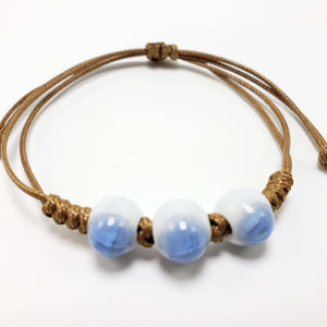 Triple Oval Bracelet Bracelets Teshuah Tea Company Blue 
