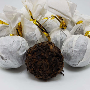 Imperial Palace Fermented Pearl Tea Balls (ripe Pu'er tea) Tea Balls Teshuah Tea Company 5 balls 